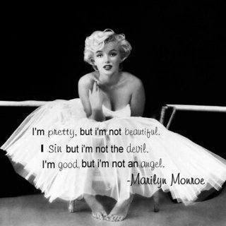 Marilyn Monroe and quote Pictures, Images and Photos