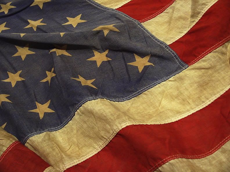 A Letter old american flag A Letter old american flag