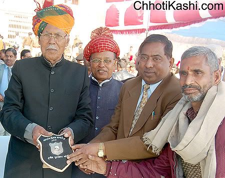 Rajasthan Agriculture, Animal Husbandry, Fisheries Minister Harji Ram Burdak & Dr K.K.Garg in Bikaner. Rajasthan Agriculture, Animal Husbandry, Fisheries Minister Harji Ram Burdak & Dr K.K.Garg in Bikaner.