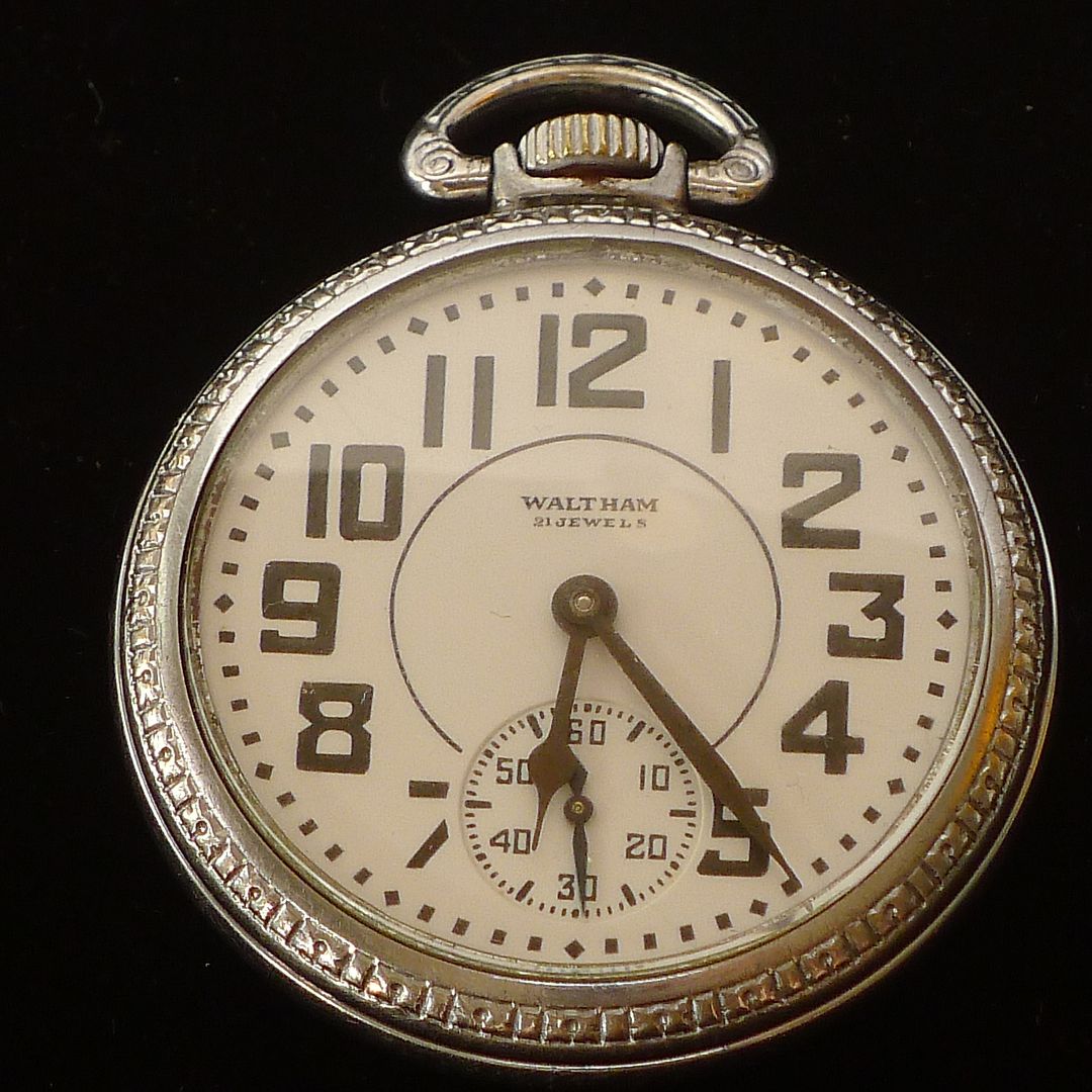 1940 WALTHAM Premier 16S Gr. 1621 21 Jewels 16s Open Face Pocket Watch