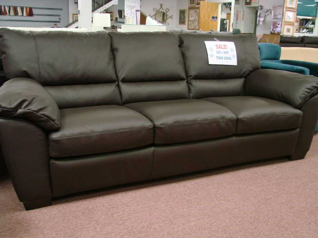 Brown Leather Sofa For Sale