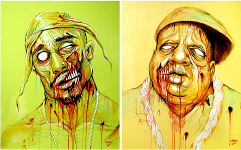 Tupac+and+biggie+graffiti