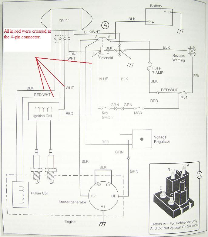 36 volt golf cart battery meter wiring diagram