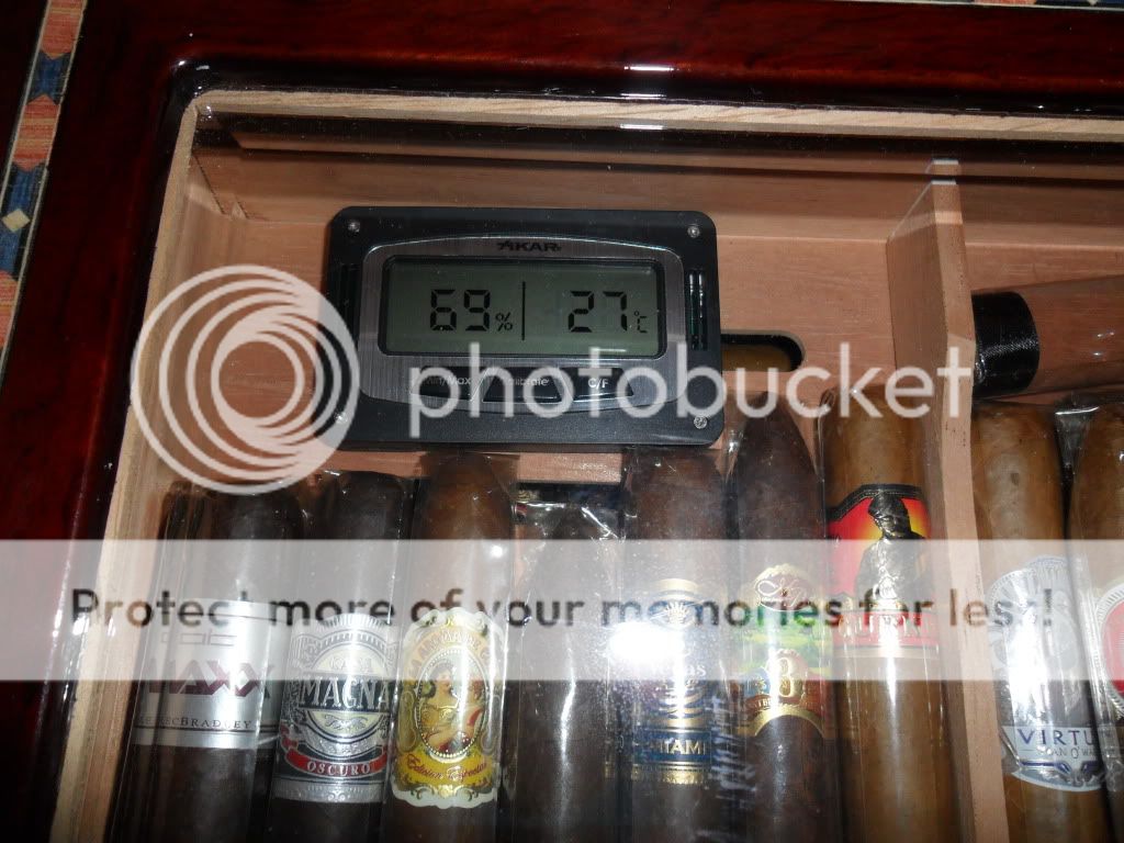 Xikar rectangle digital hygrometer + humidpak